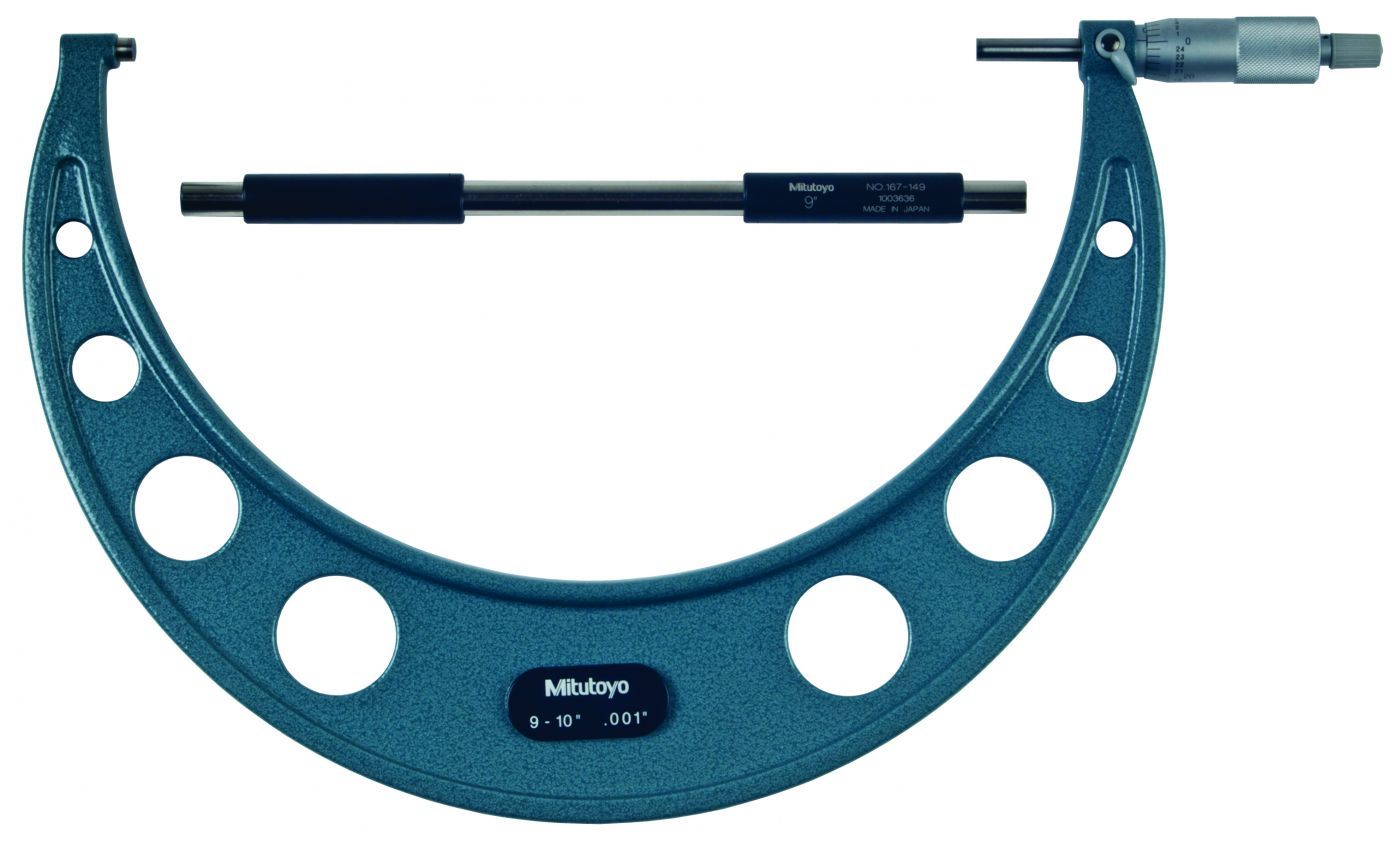 Mitutoyo 9 - 10 In Mechanical Micrometers - Mechanical Micrometers (103-186)