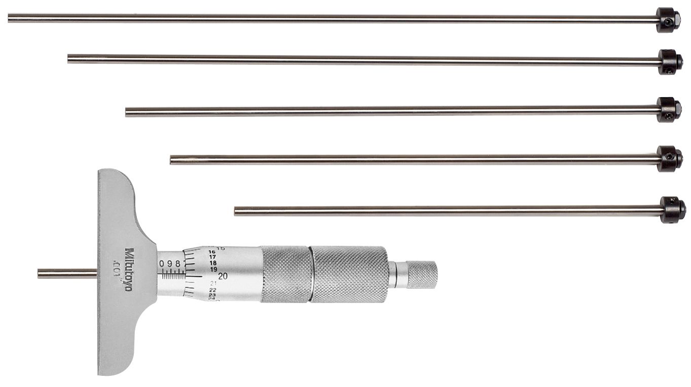 Mitutoyo 6 In Mechanical Micrometers - Depth Micrometer (129-128)