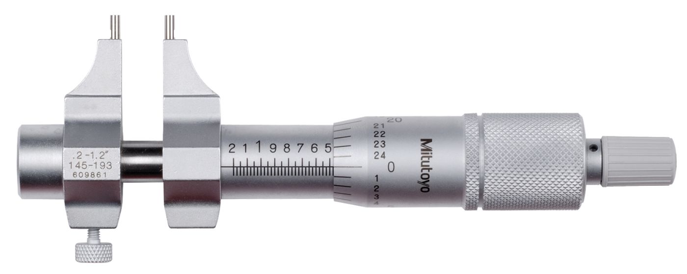 Mitutoyo .2 - 1.2 In Mechanical Micrometers - Inside Micrometer  (145-193)