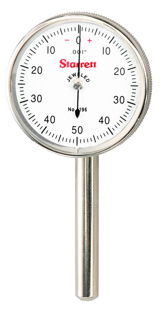 STARRETT 196B5 Universal Back Plunger Dial Indicator (196B5)
