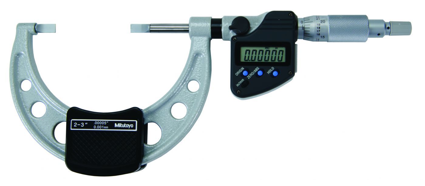 Mitutoyo 2 - 3 In / 50.8 - 76.2mm Digimatic Micrometer - Blade Micrometer (422-332-30)