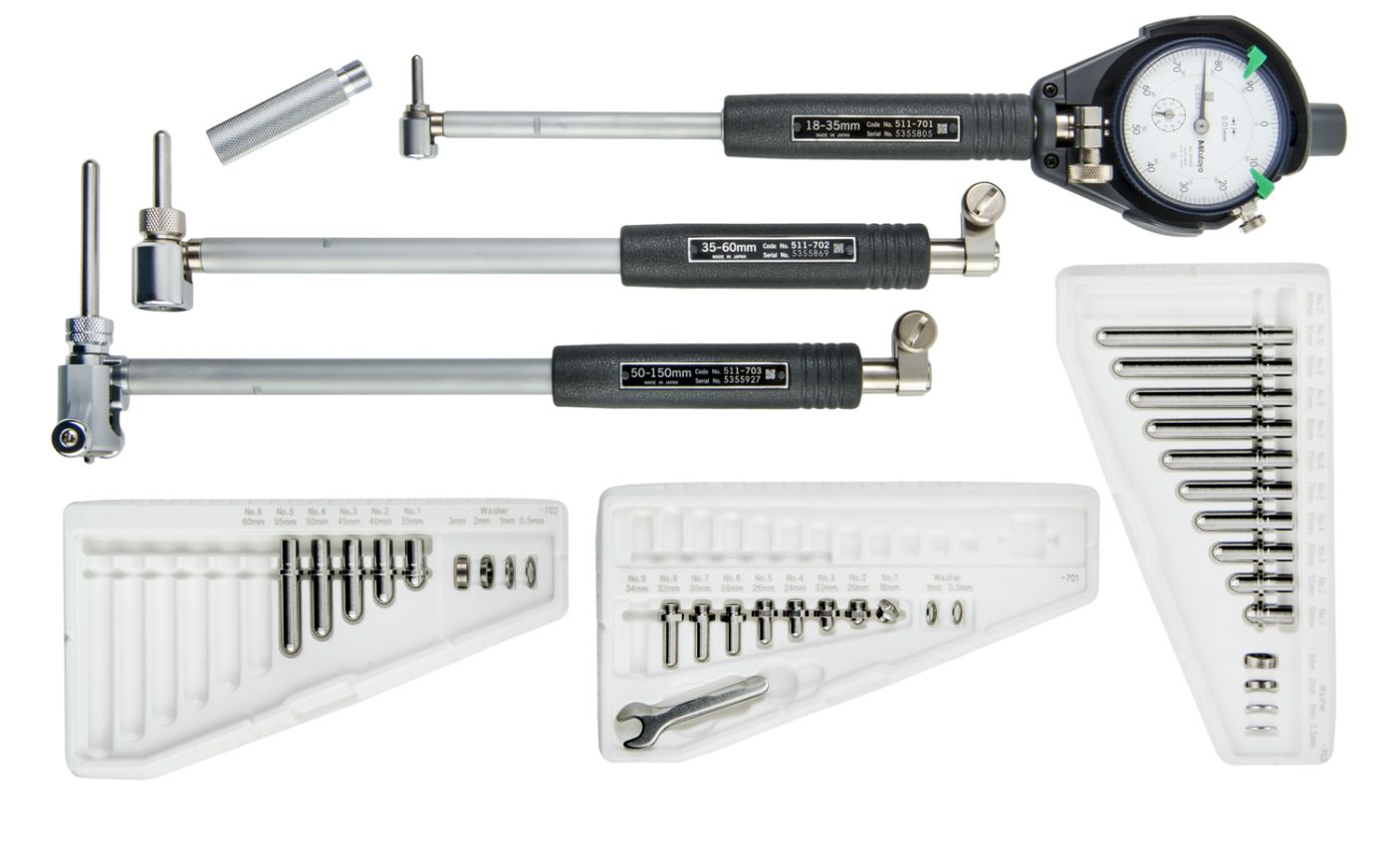 Mitutoyo -CG-35,60,150AX/2046SB (3 pc set) (511-921)