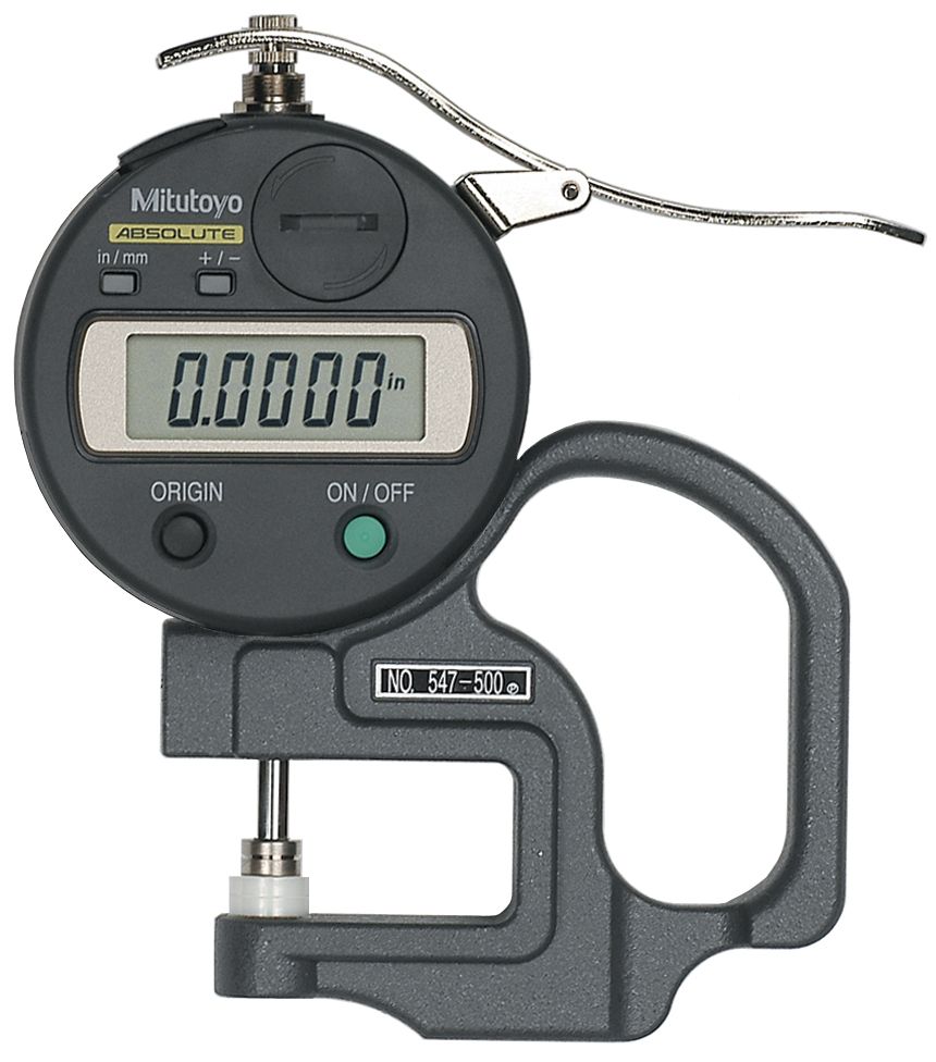 Mitutoyo .47 In/0-12mm Digimatic Indicators - Thickness Gage (547-500S)