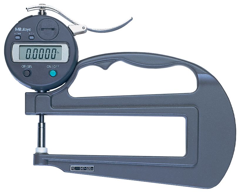 Mitutoyo .47 In/0-12mm Digimatic Indicators - Thickness Gage (547-520S)