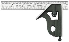 STARRETT 11H-6-4R 6" Combination Square with Square Head (11H-6-4R)