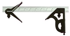 STARRETT 11HC-12-4R 12" Combination Square with Square and Center Head (11HC-12-4R)