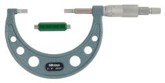 Mitutoyo Mitutoyo 2 - 3 In Mechanical Micrometers - Blade Micrometer (122-127)