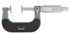 Mitutoyo 1 - 2 In Mechanical Micrometers - Disk Micrometer (123-126)