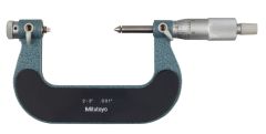 Mitutoyo 2 - 3 In Mechanical Micrometers - Screw Thread Micrometer (126-903)