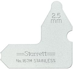 STARRETT 167M-2 1/2 Individual Radius Gage (167M-2 1/2)