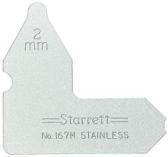 STARRETT 167M-2 1/2 Individual Radius Gage (167M-2)