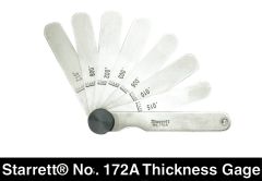 STARRETT 172A English Thickness Gage (172A)