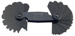 Mitutoyo 1/32 In - 1/4 In Other Small Tools - Radius Gage Set (186-101)