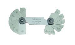 Mitutoyo 1/32 In - 17/64 In Other Small Tools - Radius Gage Set (186-103)