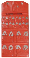 Mitutoyo 1/64 In to 1/2 In Other Small Tools - Radius Gage Set (186-901)