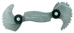 Mitutoyo 0.5 - 6mm / 4 - 56 TPI Other Small Tools - Pitch Gage Set (188-152)
