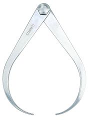 STARRETT 26-6 Outside Caliper, 6" Size and Capacity, Flat Leg (26-6)