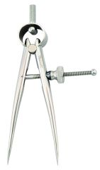 STARRETT 277-3 Toolmakers Spring-Type Caliper and Divider, 3" Size and Capacity, Solid Nut, Round Leg (277-3)
