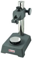 STARRETT 3671 Indicator Stand With Round Flat Anvil, 3/8" Stem Hole, 8mm Bushing (3671)