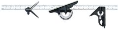 STARRETT 434-24-16R 24" Combination Set with Square, Center and Reversible Protractor Head and Blade (434-24-16R)