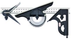 STARRETT 435M-300 300mm Combination Set with Square, Center and Reversible Protractor Head and Blade (435M-300)
