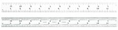 STARRETT 604R-12 Spring Tempered Steel Rule with Inch Graduations (604R-12)