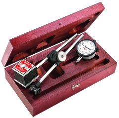 STARRETT 657EZ Set Including Magnetic Base, Upright Post Assembly, 25-131J Dial Indicator and Case (657EZ)