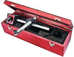 STARRETT 659AZ Heavy-Duty Magnetic Base Indicator Holder - Post Assembly Including Post, Snug, Gage Rod with Clamp and Fine Adjust, Thread Adaptor, Case (659AZ)