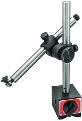 STARRETT 659A Heavy-Duty Magnetic Base Indicator Holder - Post Assembly Including Post, Snug, Gage Rod with Clamp and Fine Adjust, and Thread Adaptor (659A)
