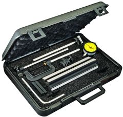 STARRETT 665MJZ Inspection Set - Complete with Components and 25-181J Millimeter Reading Indicator in Case (665MJZ)