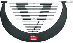 STARRETT 724LZ-18 Tubular Bow Type Interchangeable Anvil Micrometer Set (724LZ-18)