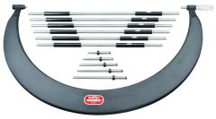STARRETT 724LZ-24 Tubular Bow Type Interchangeable Anvil Micrometer Set (724LZ-24)