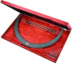 STARRETT 724LZ-36 Tubular Bow Type Interchangeable Anvil Micrometer Set (724LZ-36)