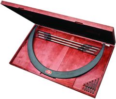 STARRETT 724LZ-42 Tubular Bow Type Interchangeable Anvil Micrometer Set (724LZ-42)
