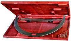 STARRETT 724LZ-48 Tubular Bow Type Interchangeable Anvil Micrometer Set (724LZ-48)