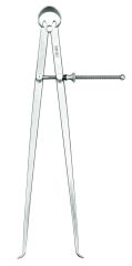 STARRETT 73A-12 Yankee Spring-Type Calipers, Inside, 12" Size and Capacity, Solid Nut, Flat Leg (73A-12)