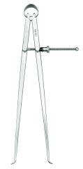 STARRETT 73B-12 Yankee Spring-Type Calipers, Inside, 12" Size and Capacity, Quick-Spring Nut, Flat Leg (73B-12)