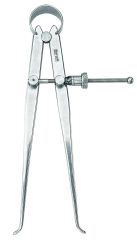 STARRETT 73B-6 Yankee Spring-Type Calipers, Inside, 6" Size and Capacity, Quick-Spring Nut, Flat Leg (73B-6)