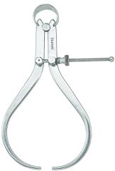 STARRETT 79A-6 Yankee Spring-Type Caliper, Outside, 6" Size and Capacity, Solid Nut, Flat Leg (79A-6)