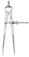 STARRETT 83B-6 Yankee Spring-Type Dividers, 6" Size and Capacity, Quick Spring Nut, Flat Leg (83B-6)