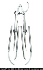 STARRETT 85D Carpenters and Sheet Metal Workers Improved Extension Divider with caliper legs (85D)