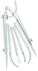 STARRETT 85F Carpenters and Sheet Metal Workers Improved Extension Divider with caliper legs (85F)