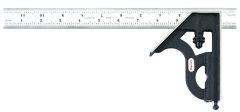 STARRETT C11H-12-16R 12" Combination Square with Square Head (C11H-12-16R)