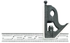 STARRETT C11H-6-4R 6" Combination Square with Square Head (C11H-6-4R)