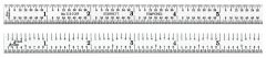 STARRETT C303R-6 Steel Rule with Inch Graduation (C303R-6)