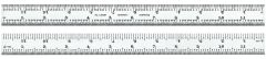 STARRETT C303SR-12 Semi Flexible Steel Rule with Inch Graduations (C303SR-12)
