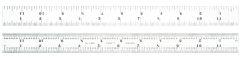 STARRETT C304R-12 Full Flexible Steel Rule with Inch Graduations (C304R-12)
