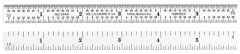 STARRETT C304R-6 Steel Rule with Inch Graduation (C304R-6)