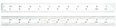 STARRETT C304SRE-12 Semi Flexible Steel Rule with Inch Graduations (C304SRE-12)