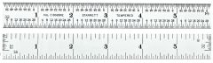 STARRETT C304SRE-6 Semi-Flexible Steel Rule with Inch Graduations (C304SRE-6)